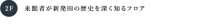 2F 来館者が新発田の歴史を深く知るフロア